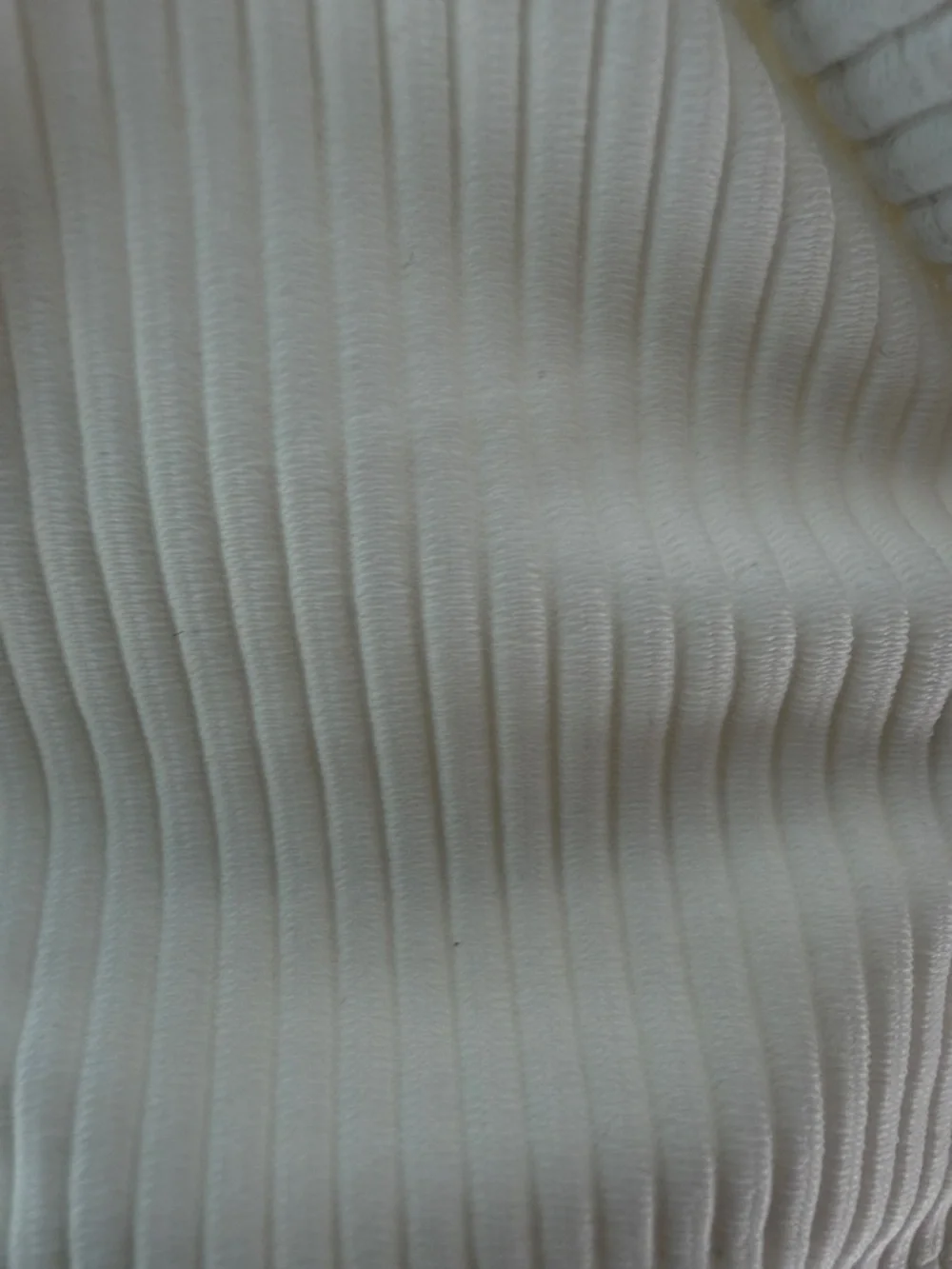 Frankie's Bikinis White Ribbed Cutout Bikini top